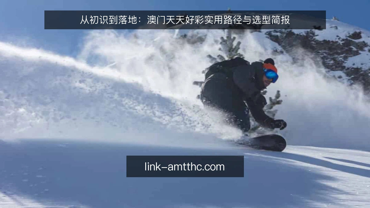 从初识到落地：澳门天天好彩实用路径与选型简报